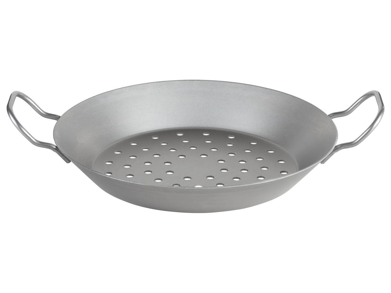 GRILLMEISTER Eisenpfanne (Ø28cm, gelocht) Ø28cm, gelocht