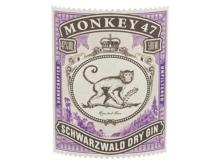 Dry 47% Vol Gin Monkey Schwarzwald 47