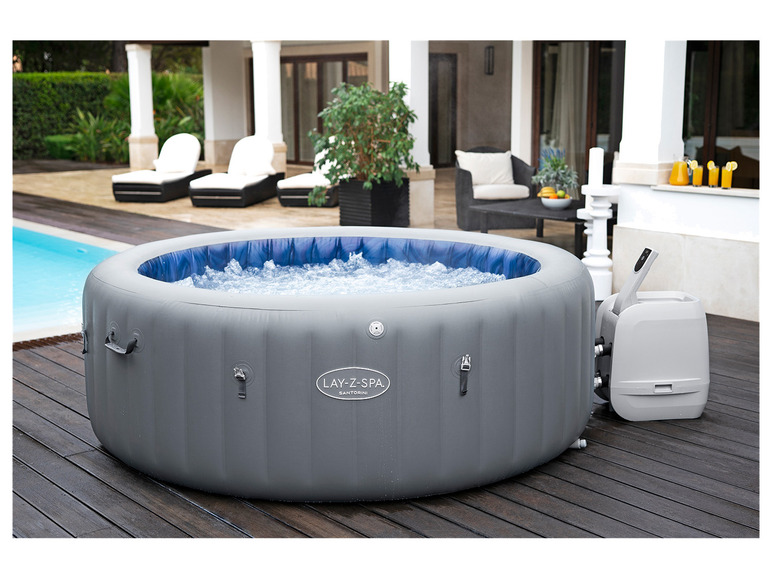 Gehe zu Vollbildansicht: Bestway LAY-Z-SPA Whirlpool Santorini Ø 216 x 80 cm - Bild 6