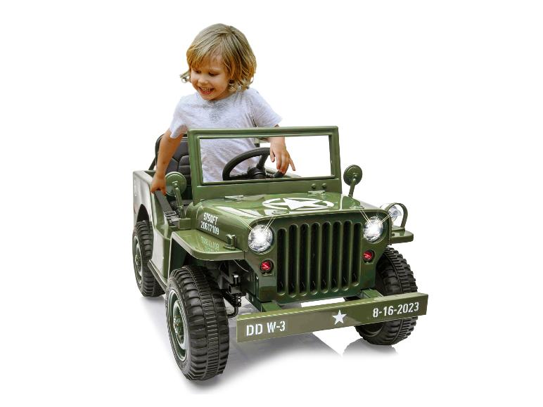 Gehe zu Vollbildansicht: JAMARA Ride-on Jeep »Willys MB Army«, aufladbar - Bild 2