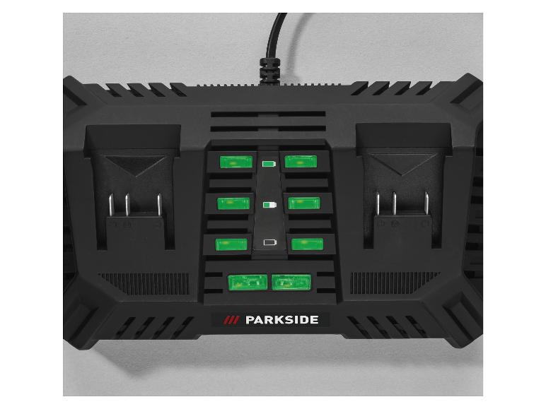 Gehe zu Vollbildansicht: PARKSIDE® 20 V Akku-Doppelladegerät »PDSLG 20 B2«, 2 x 4,5 A - Bild 3