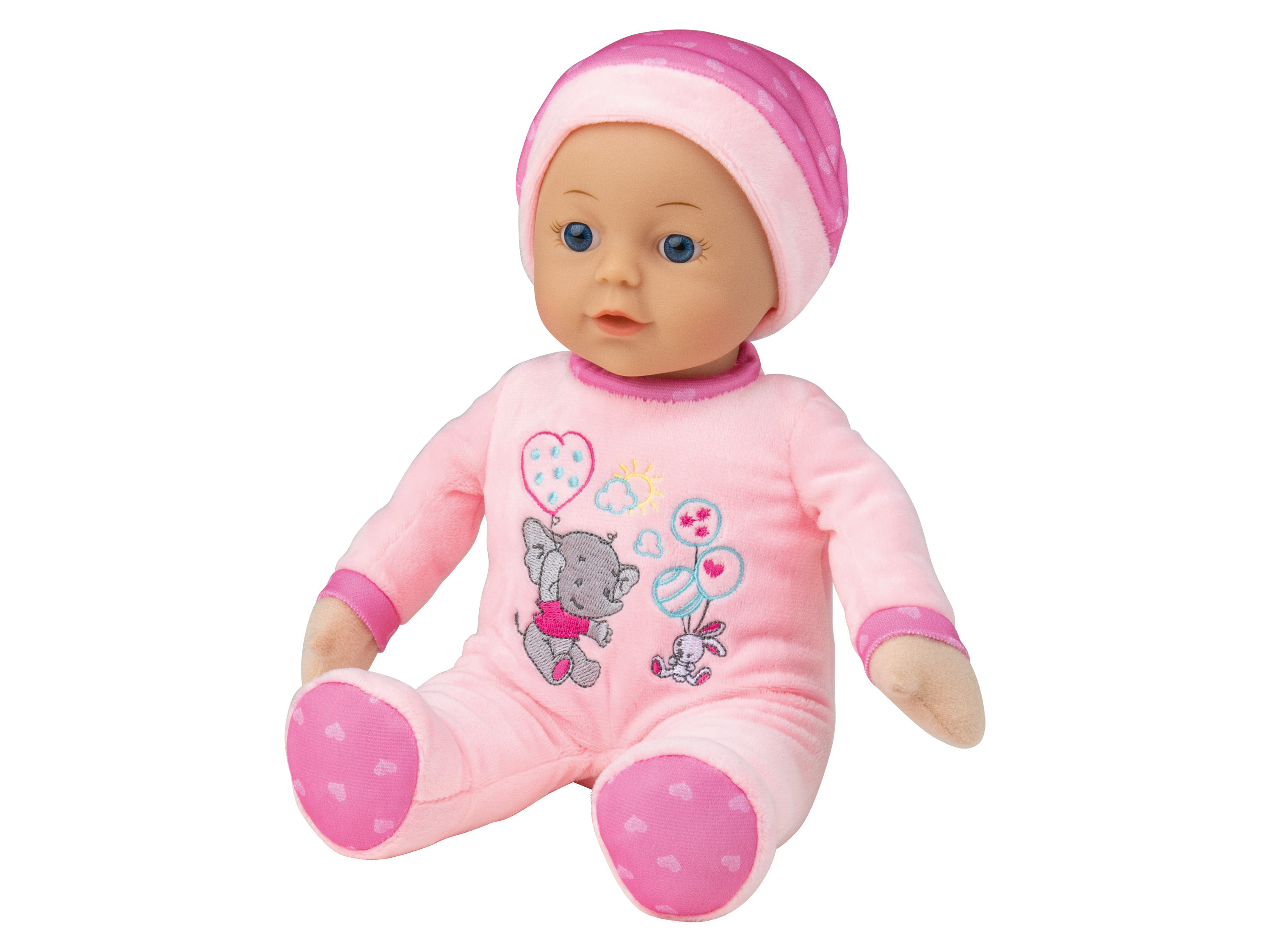 Playtive Babypuppe Sam und Meerjungfrau Soft 30cm (rosa)