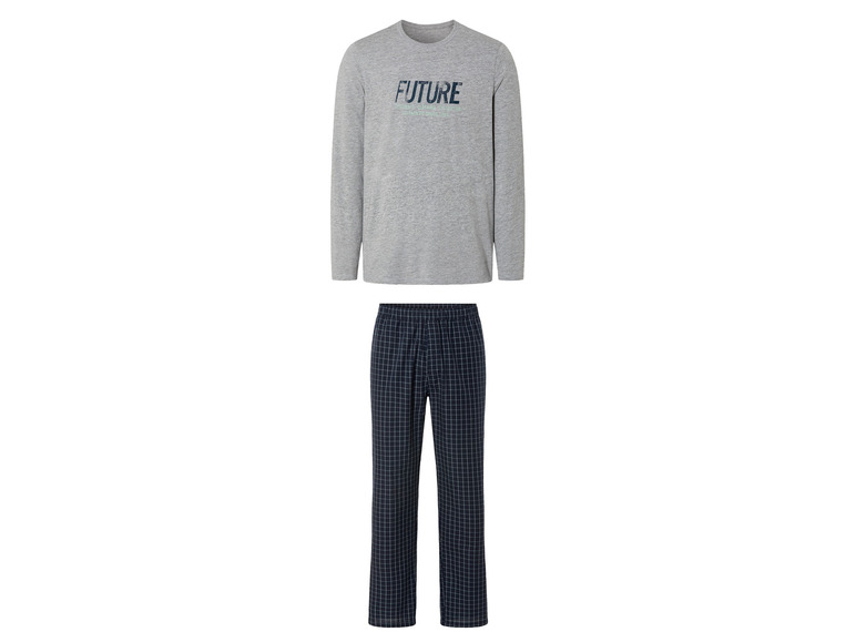 Gehe zu Vollbildansicht: LIVERGY® Herren Pyjama, mit Gummizugbund - Bild 2