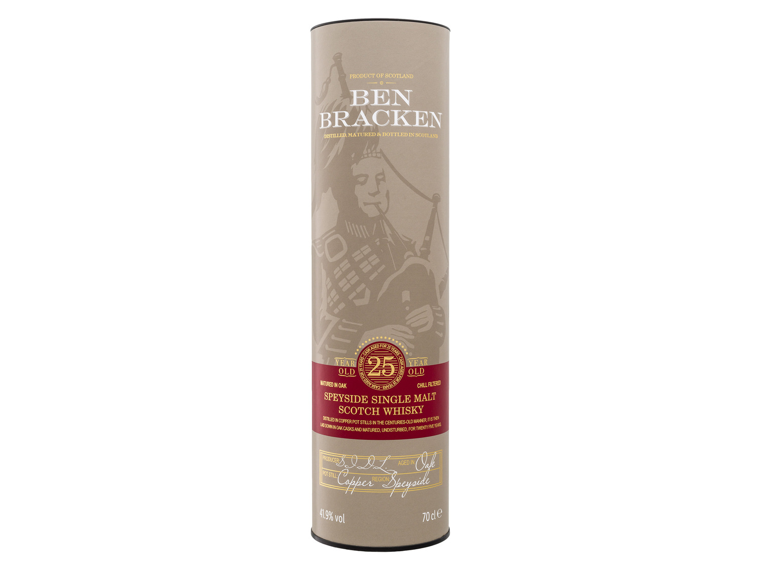 Ben Bracken Speyside Scotch Jahre Whisky 25 9% Vol 41 Malt Single