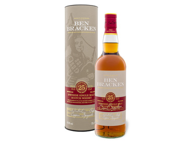 Ben Bracken Speyside Single Malt Scotch Whisky 25 Jahre mit Geschenkbox 41,9% Vol