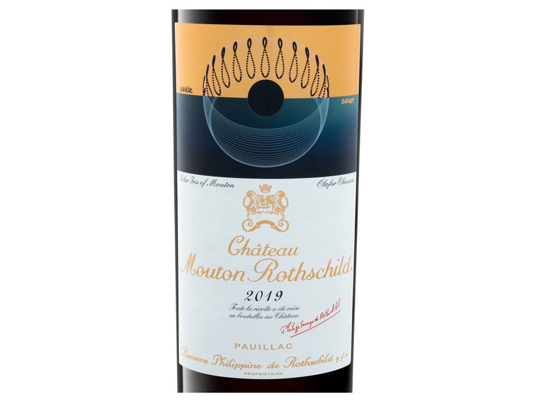 Château Mouton Rothschild Classé Rotwein 2019 trocken, Cru 1er Grand Original-Holzkiste Pauillac 