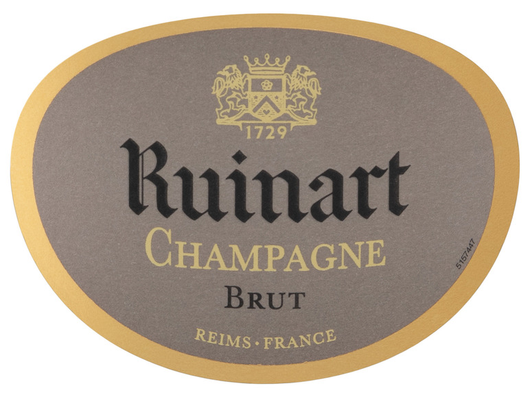 Ruinart R brut, de Champagne Champagner