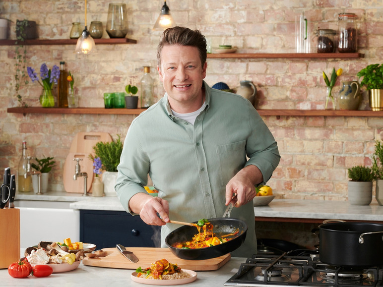 Gehe zu Vollbildansicht: Jamie Oliver by Tefal Alu-Schmorpfanne mit Deckel, Ø 26 cm - Bild 2