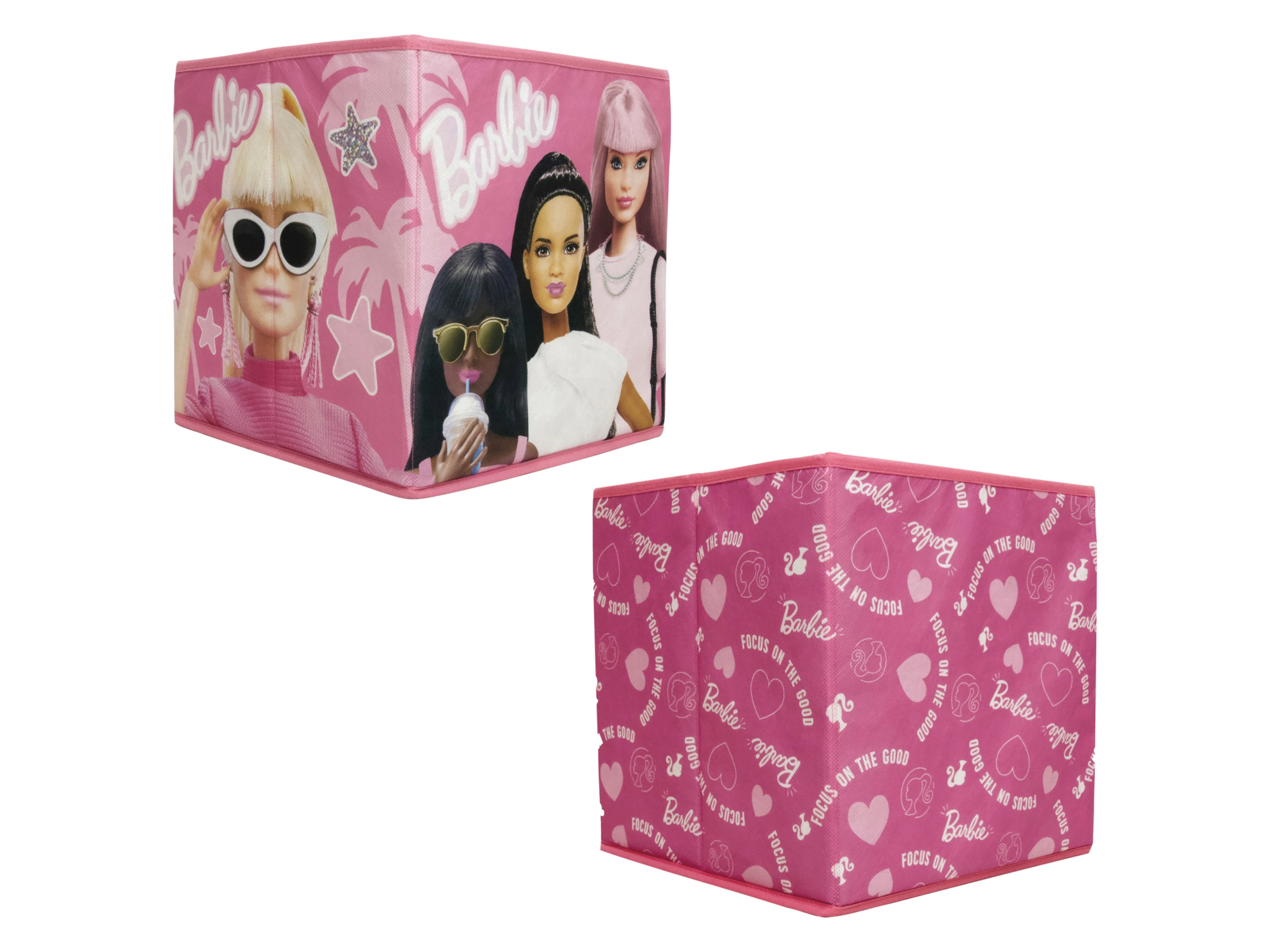 Barbie Storage Boxen 2er 30x30x30 cm (pink)