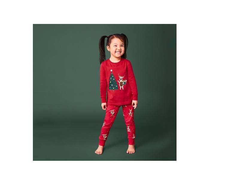 Gehe zu Vollbildansicht: lupilu® Kinder Pyjama, mit weihnachtlichen Motiven - Bild 7