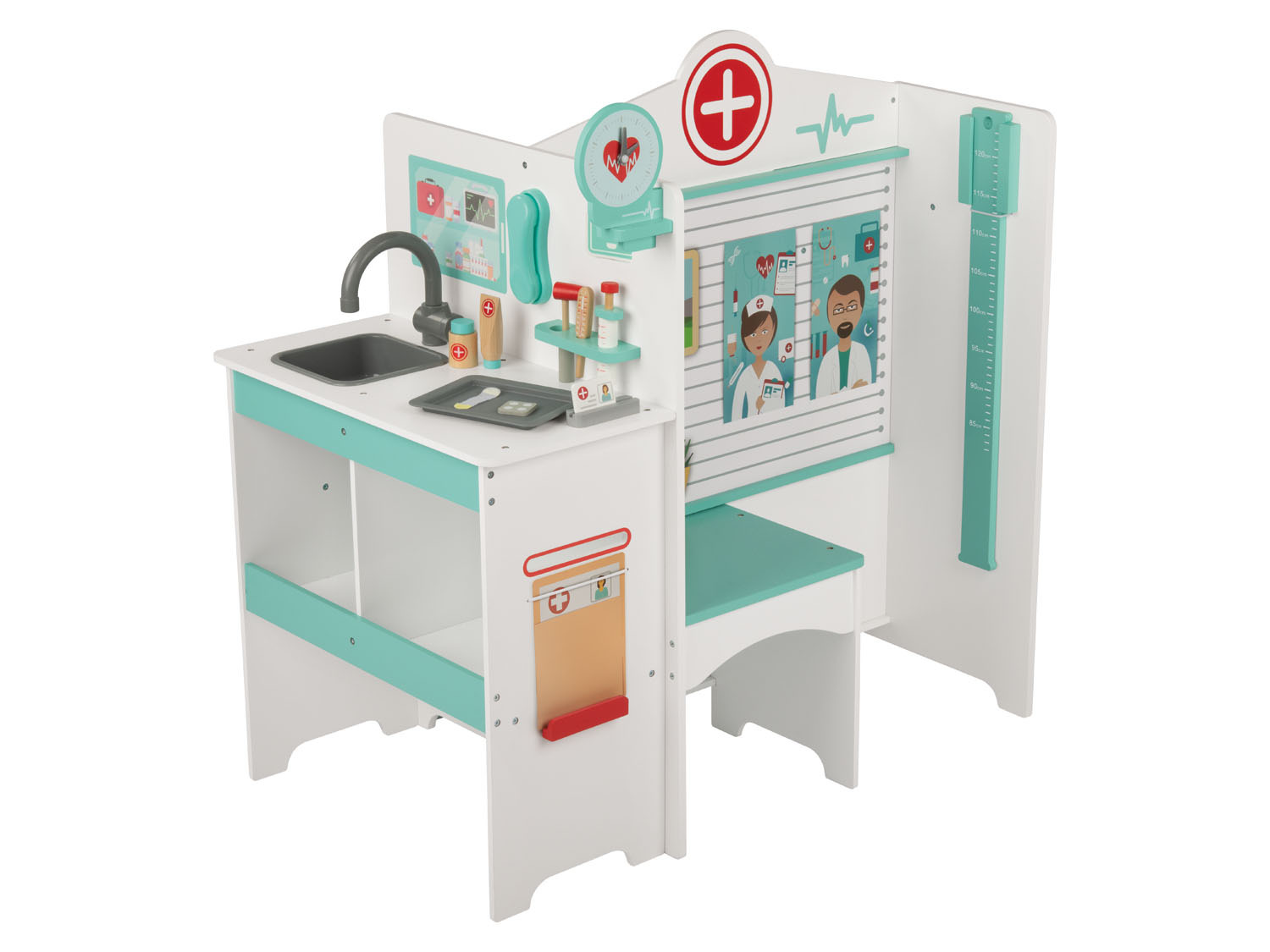 Playtive Holz Arztpraxis, mit Was… und Blutdruckmonitor
