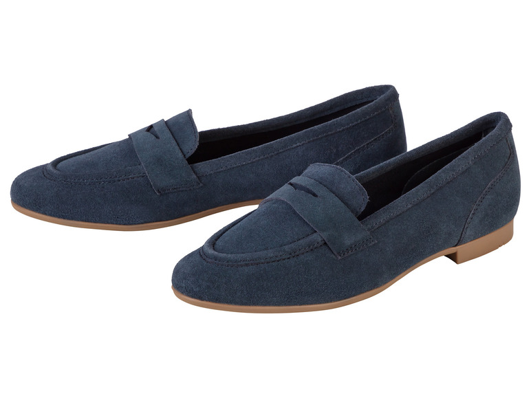 Gehe zu Vollbildansicht: esmara® Damen Leder-Slipper mit Textilfutter - Bild 5