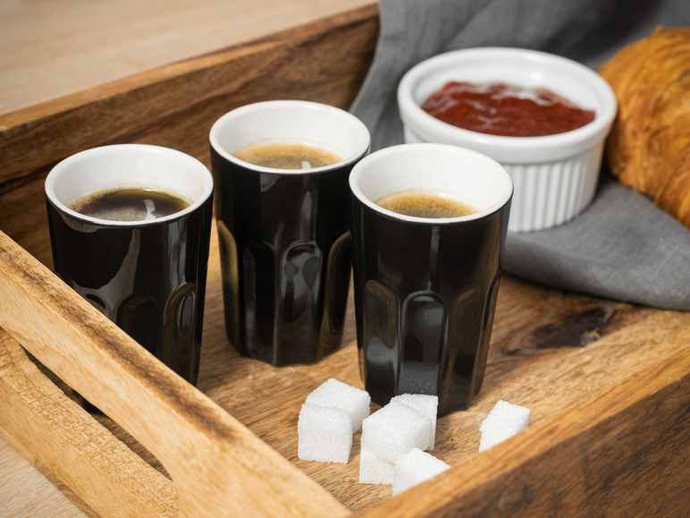Gehe zu Vollbildansicht: ERNESTO® Espressobecher, 6 Stück, aus Porzellan - Bild 2