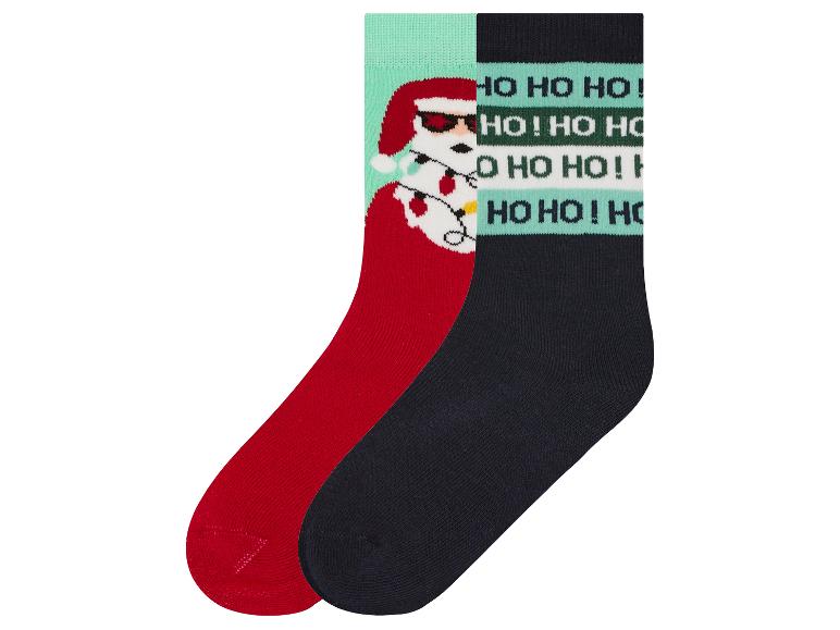 Gehe zu Vollbildansicht: pepperts!® Kinder Thermo-Socken, 2 Paar, mit Weihnachtsdesigns - Bild 5