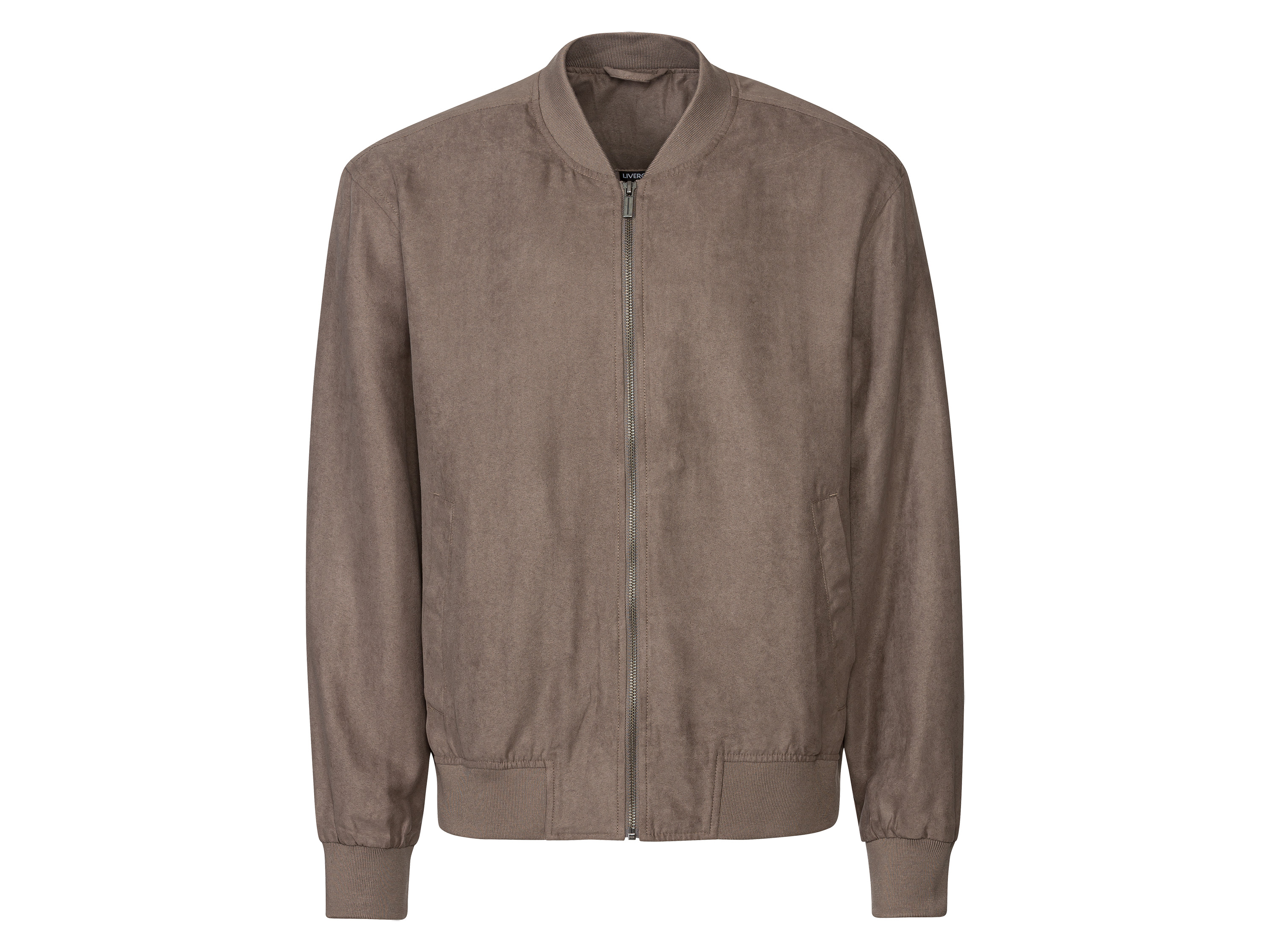 LIVERGY® Herren Blouson Wildlederoptik (braun, L (52/54)) L (52/54)