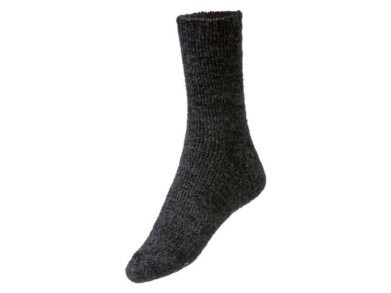 Gehe zu Vollbildansicht: esmara® Damen Chenille-Socken, 2 Paar, flauschig - Bild 7