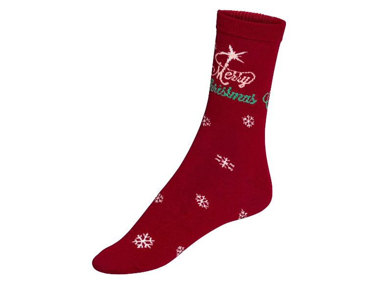 Gehe zu Vollbildansicht: esmara® Damen Socken, 3 Paar, mit Weihnachtsdesign - Bild 4