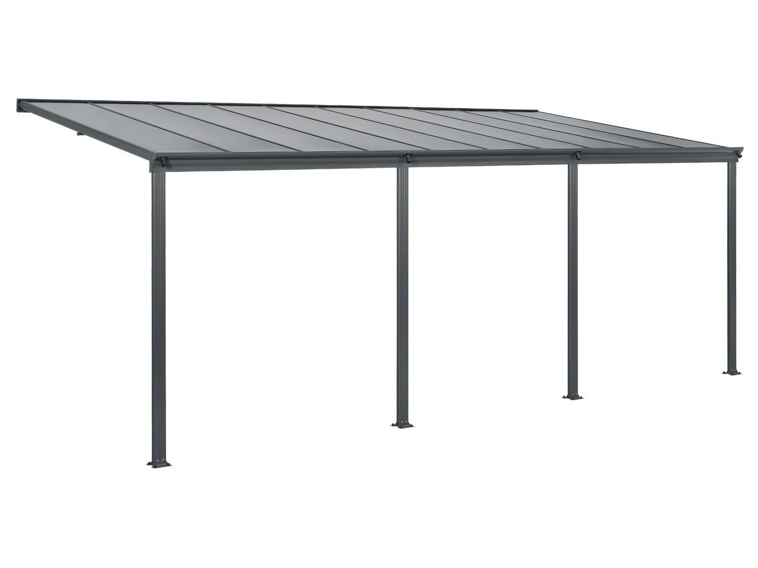 Juskys Terrassendach Borneo (dunkelgrau, 6x3m) 6x3m