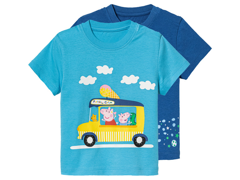 Gehe zu Vollbildansicht: Kleinkinder / Kinder T-Shirts, 2 Stück, aus reiner Baumwolle - Bild 2