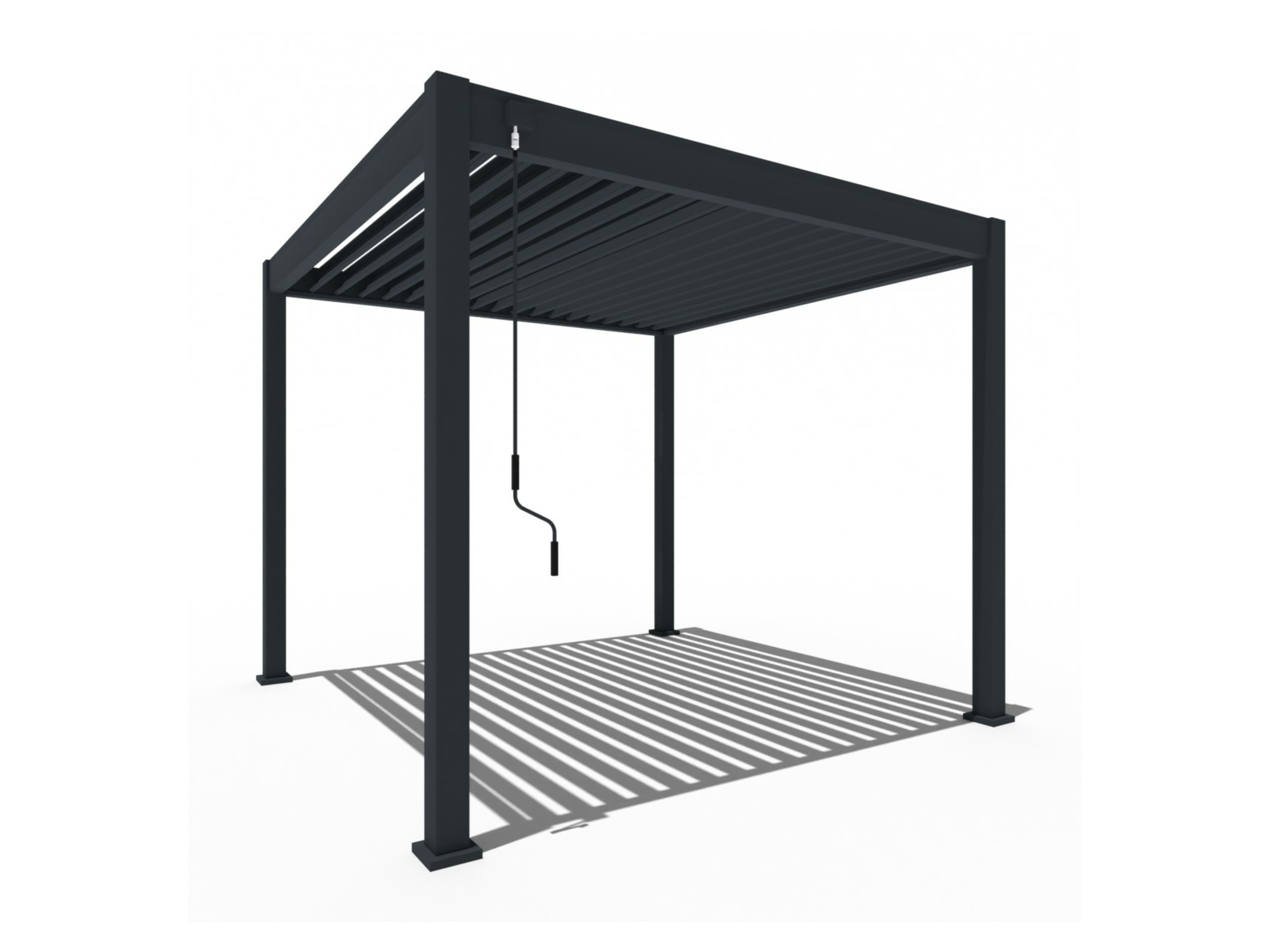 Pergoline Pavillon Trumpf (anthrazit, 3 x 3 m) 3 x 3 m