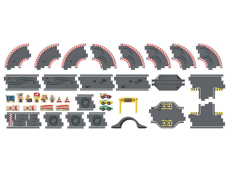 Gehe zu Vollbildansicht: Playtive Straßen-Set »Stadt / Rennstrecke«, aus Echtholz - Bild 6