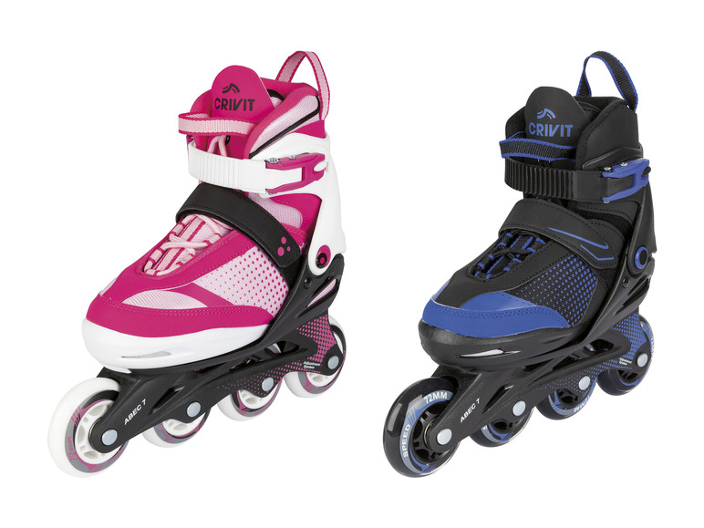 CRIVIT Kinder-Inlineskates, patentierte Weiten- und Längeneinstellung