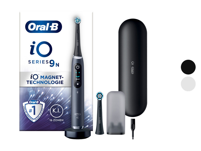Gehe zu Vollbildansicht: Oral-B iO Series 9 Elektrische Zahnbürste, Lade-Reiseetui - Bild 1