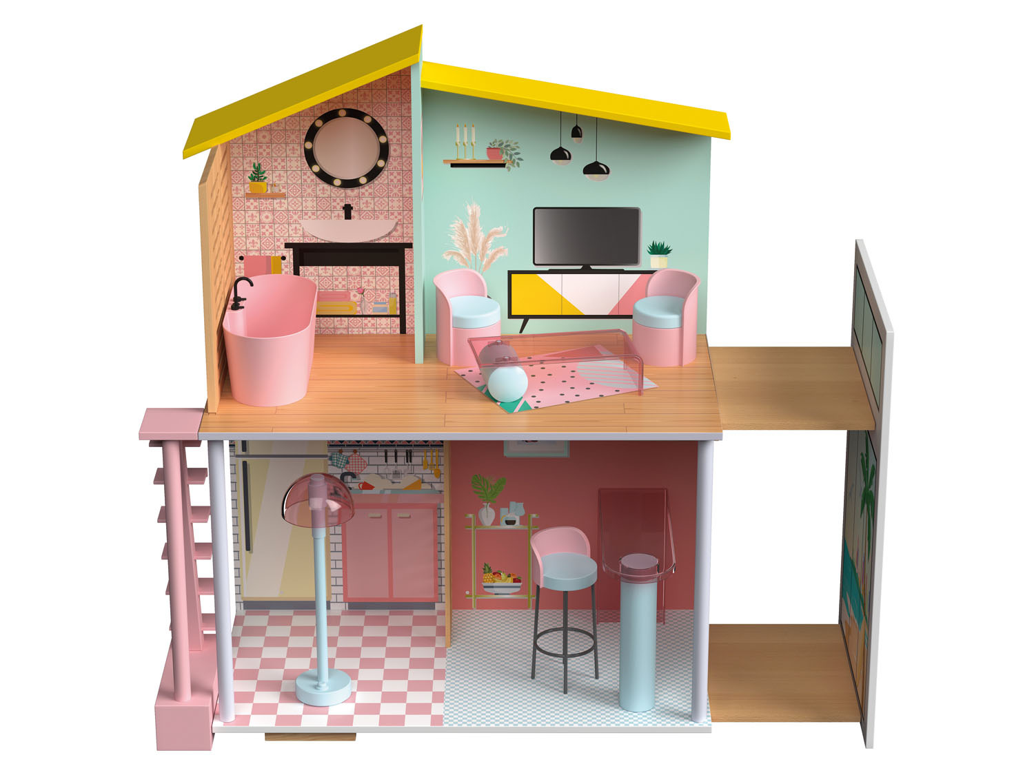 Doll LIDL Etagen | 2 Playtive Fashion Puppenhaus,