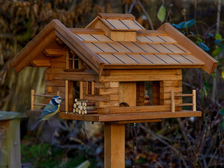 dobar Vogelfutterhaus »Tirol«, 117 Holz aus H inkl. Standfuß, cm