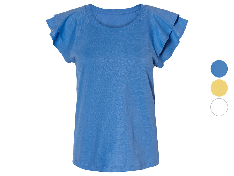 esmara® Damen T-Shirt aus reiner Baumwolle