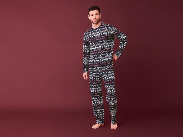 Gehe zu Vollbildansicht: LIVERGY® Herren Pyjama mit weihnachtlichem Motiv - Bild 4