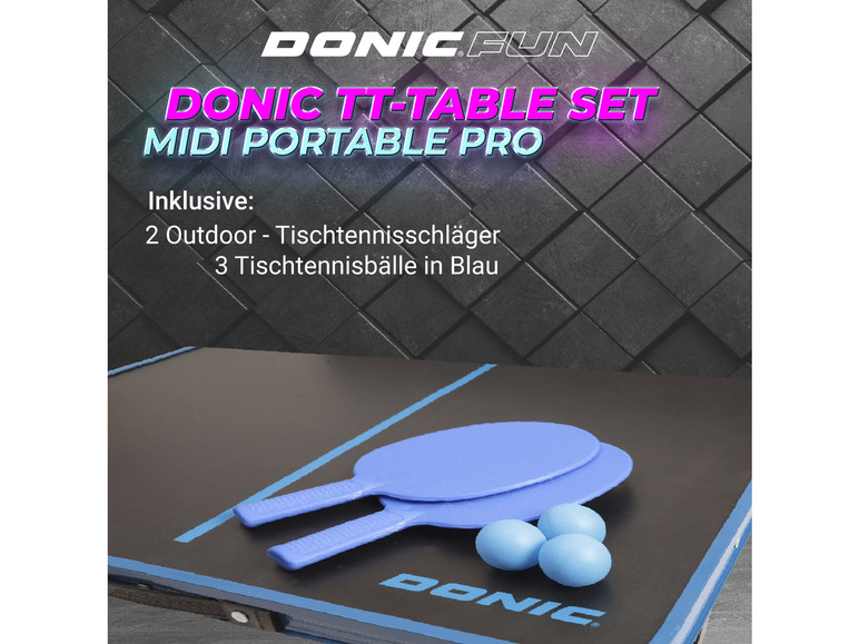 Gehe zu Vollbildansicht: DONIC Tischtennis Set Midi Portable PRO - Bild 9