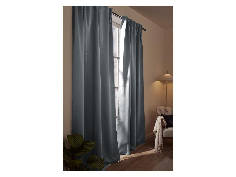 Gehe zu Vollbildansicht: LIVARNO home Blackout-Vorhangschal-Set, 2 Stück, 135 x 254 cm - Bild 8