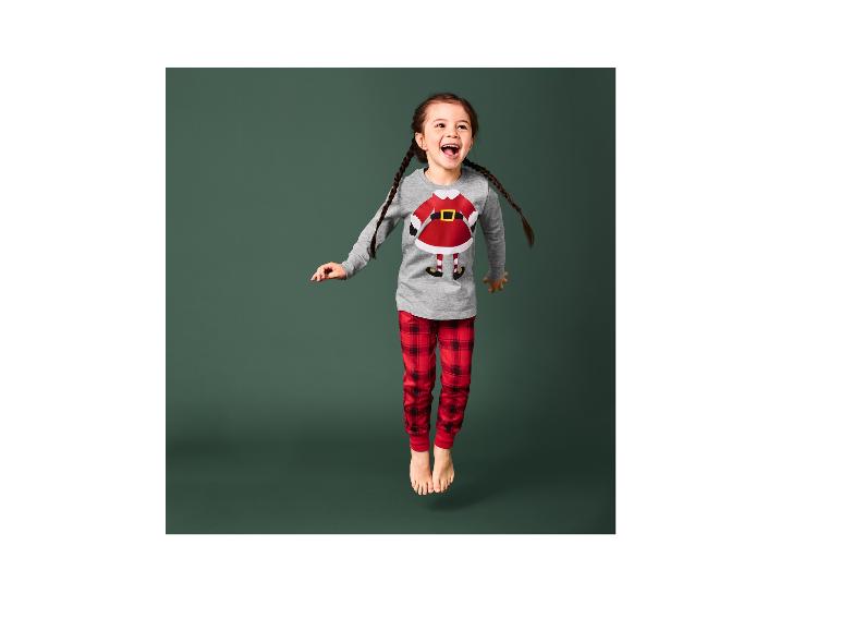 Gehe zu Vollbildansicht: lupilu® Kinder Pyjama, mit weihnachtlichen Motiven - Bild 3