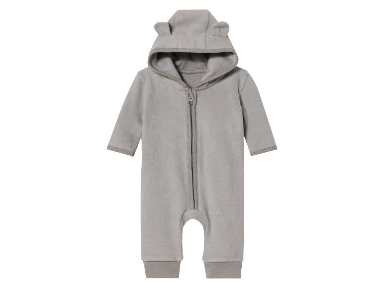 Gehe zu Vollbildansicht: lupilu® Baby-Fleece-Overall, Kapuze mit Öhrchen-Applikation - Bild 7