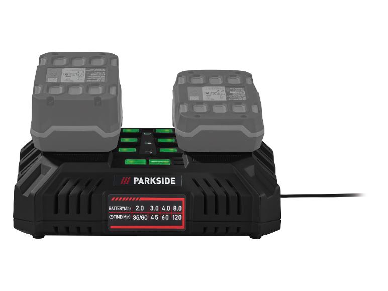 Gehe zu Vollbildansicht: PARKSIDE® 20 V Akku-Doppelladegerät »PDSLG 20 B2«, 2 x 4,5 A - Bild 5