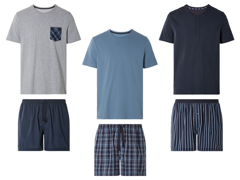 Gehe zu Vollbildansicht: LIVERGY® Herren Pyjama mit Shorts - Bild 1