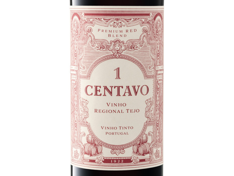 1 Centavo Tejo Vinho Regional trocken, 2022 Rotwein