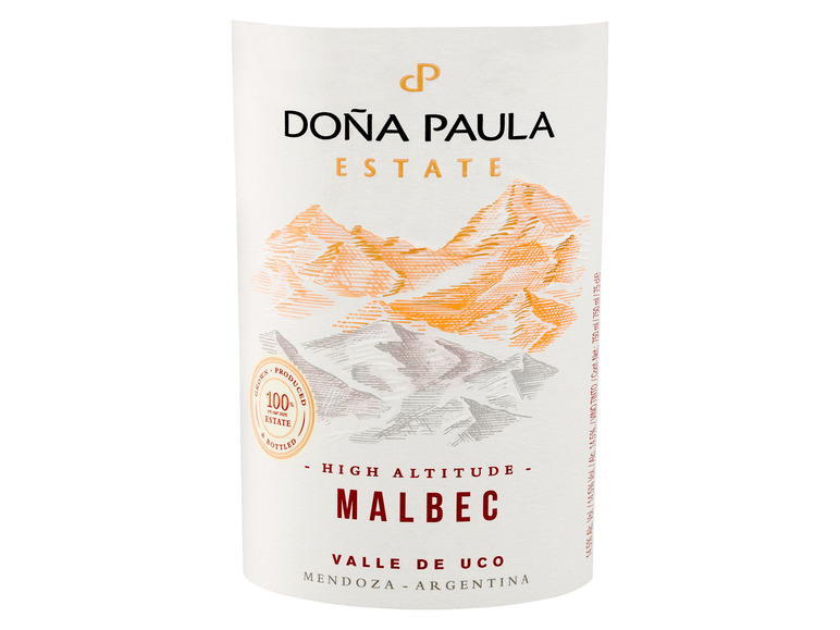 Malbec trocken Dona Mendoza vegan, 2019 Estate Rotwein Paula