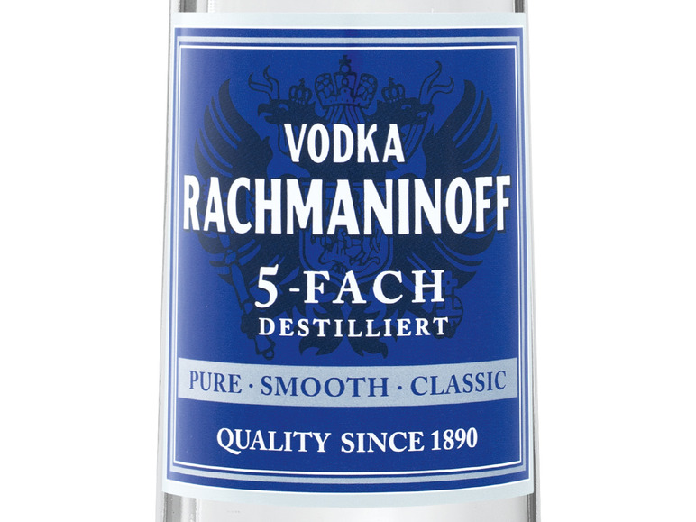 40% Wodka RACHMANINOFF 5-fach destilliert Vol