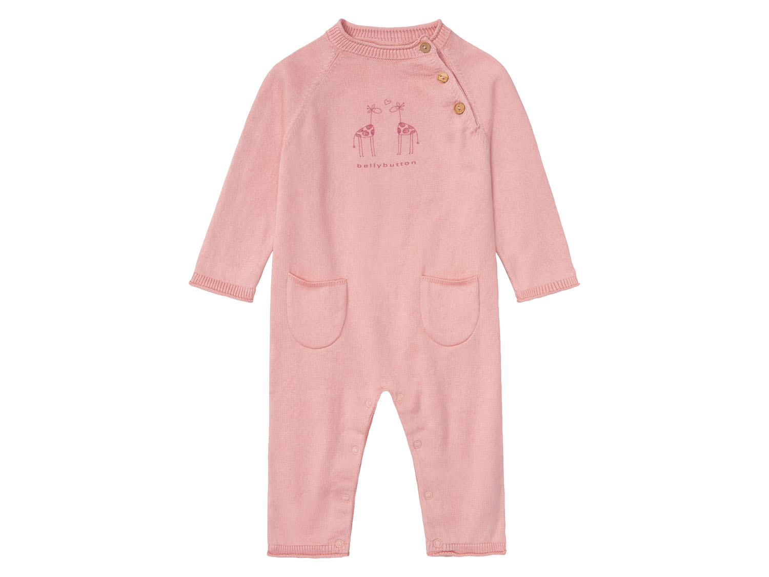 bellybutton Baby Mädchen Jungen Strickoverall (rosa, 74) 74