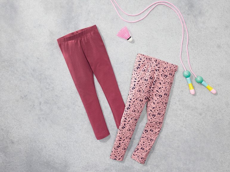 Gehe zu Vollbildansicht: lupilu® Kleinkinder Leggings, 2 Stück, mit hohem Baumwollanteil - Bild 15