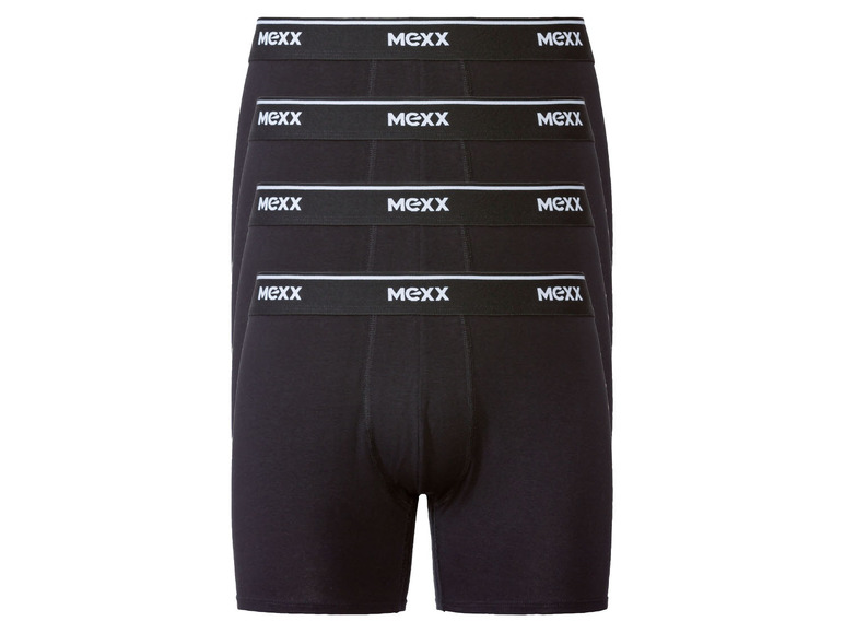 Gehe zu Vollbildansicht: MEXX Herren Boxer, 4 Stück, elastische Bündchen mit Markenschriftzug - Bild 7