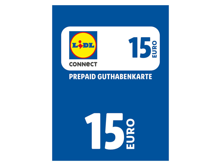 15€ Lidl Connect über Guthabenkarte