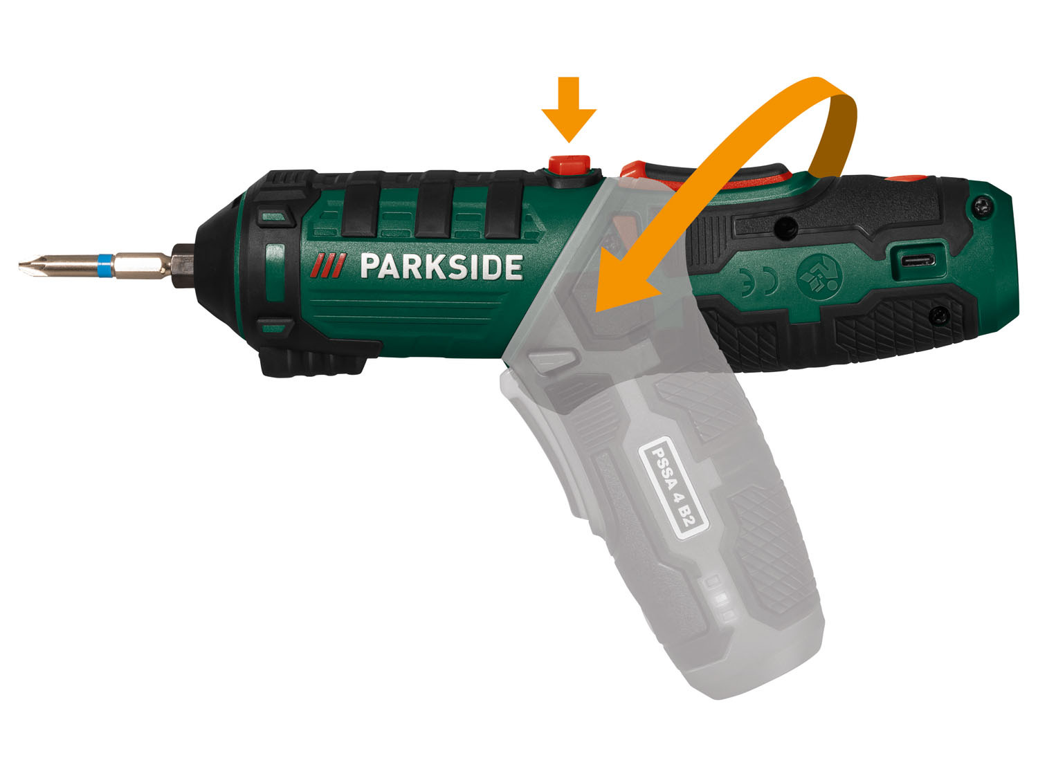 B2« Akku-Stabschrauber 4 PARKSIDE® Bitse… V mit 4 »PSSA