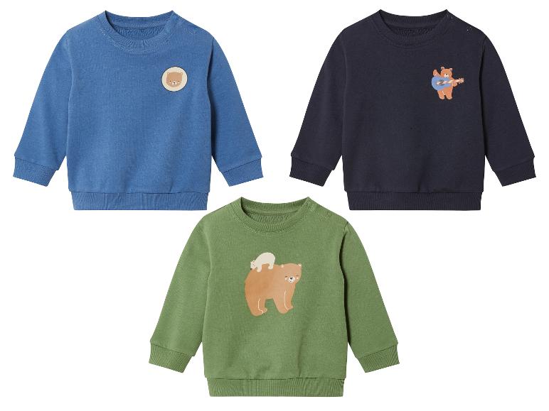 Gehe zu Vollbildansicht: lupilu® Baby Sweatshirt, mit hohem Baumwollanteil - Bild 1