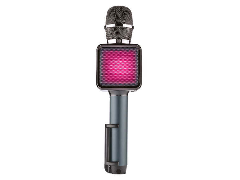 SILVERCREST® Bluetooth®-Karaoke-Mikrofon, mit Licht- Soundeffekten und