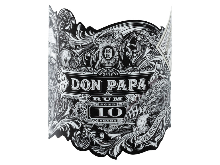 Vol 43% Don 10 Papa Rum Jahre