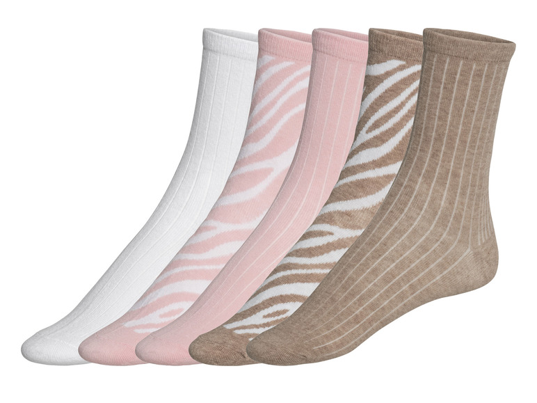 Gehe zu Vollbildansicht: esmara® Damen Socken, 5 Paar, mit Bio-Baumwolle - Bild 4