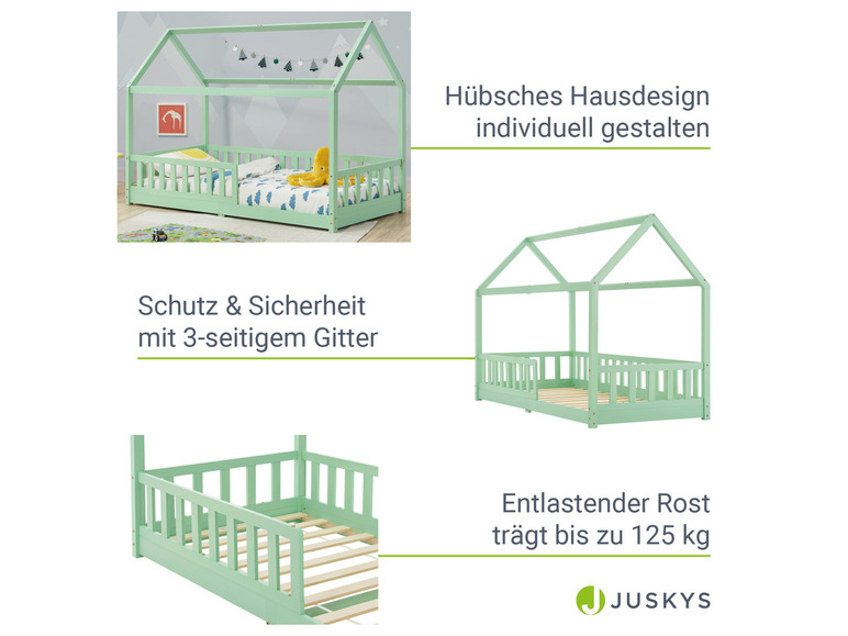 Gehe zu Vollbildansicht: Juskys Kinderbett »Marli«, im skandinavischen Design - Bild 86